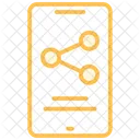 Data Share Duotone Line Icon Icon