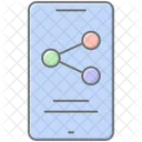 Data Share Lineal Color Icon Icon
