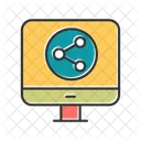 Data Share Network Connection Icon
