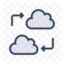 Cloud Transfer Database Icon