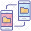 Data Sharing Mobile App Data Connected Icon