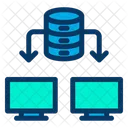 Data Transfer Computers Database Icon