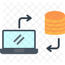 Data Sharing Icon - Download in Flat Style