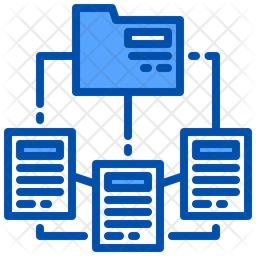 Data Sorting Icon - Download in Colored Outline Style