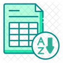 Data sorting  Icon