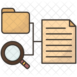 Data Source Icon - Download in Colored Outline Style