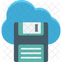 Cloud Computing Cloud Floppy Data Storage Icon
