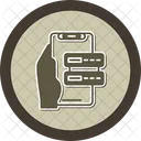 Data Storage Hand Holding Phone Storage Icon