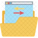 Data Storage Data Network Data Sharing Icon