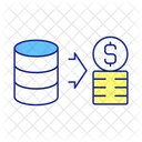 Data storage profit  Icon