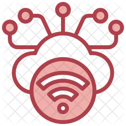 Data Streaming Icon - Download in Colored Outline Style