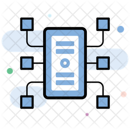 Data Structure Icon - Download in Colored Outline Style