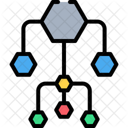 Data Structure Icon - Download in Colored Outline Style