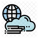 Data Traffic Data Transfer Cloud Storage Icon