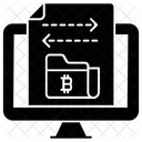 Data Transaction File Transfer Transfer Document Icon