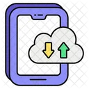 Data Transfer Data Sharing Cloud Icon