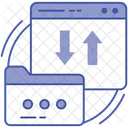 Data Transfer Data Sharing Device Connected Icon