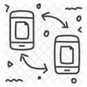 Data Exchange Data Transfer File Exchange Icône
