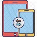 Data Sharing Data Transfer Mobile Icon