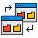 Data Exchange Transfer Icon