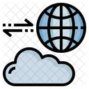 Data Transfer Cloud Computing Cloud Server Icon
