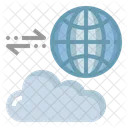Data Transfer Cloud Computing Cloud Server Icon