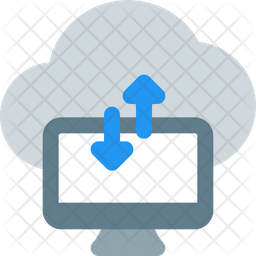 Data Transfer Cloud Dekstop Icon