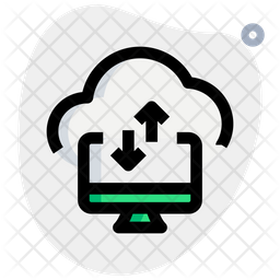 Data Transfer Cloud Dekstop Icon