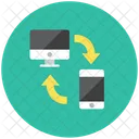 Data Transfer Streamline Kameleon Icon