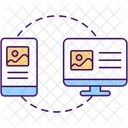 Data Transfer File Sharing Data Migration Icon