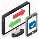 Data Transfer Data Shift Data Transformation Icon