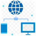 Data Transfer Internet Connection Internet Connectivity Icon