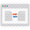 Data Transfer Data Sharing Online Data Sharing Icon