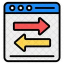 Data Transfer Data Exchanging Data Transmission アイコン