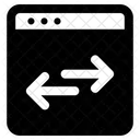 Data Transfer Arrow Website Icon