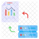 Data Transfer Data Exchange Data Transmission アイコン