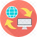 Data Transfer Storage Data Base Icon