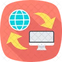 Data Transfer Storage Data Base Icon