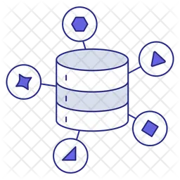 Data Transformation Icon - Download in Colored Outline Style