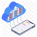 Data Exchange Data Transformation Mobile Cloud Icon