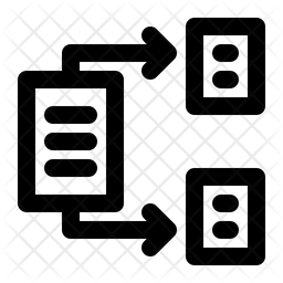 Data transformation Icon - Download in Line Style