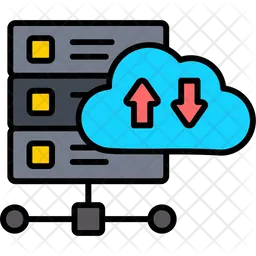 Data transformation Icon - Download in Colored Outline Style