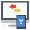 Data Transformation Data Sharing Information Transfer Icon