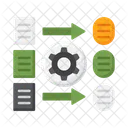 Data Transformation Data Exchange Data Converting Icon