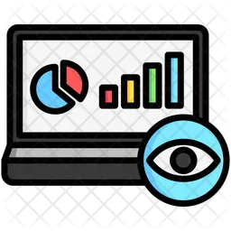 Data Visualization Icon - Download in Colored Outline Style