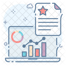 Data Visualization Icon - Download in Colored Outline Style