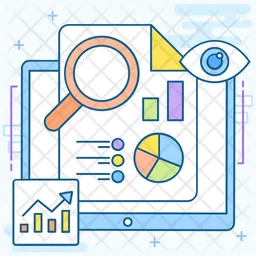 Data Visualization Icon - Download in Colored Outline Style