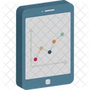 Data Visualization Mobile Graph Mobile Interface Icon