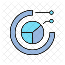 Data visualization Icon - Download in Colored Outline Style
