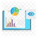 Data Visualization Data Monitoring Online Graph Icon